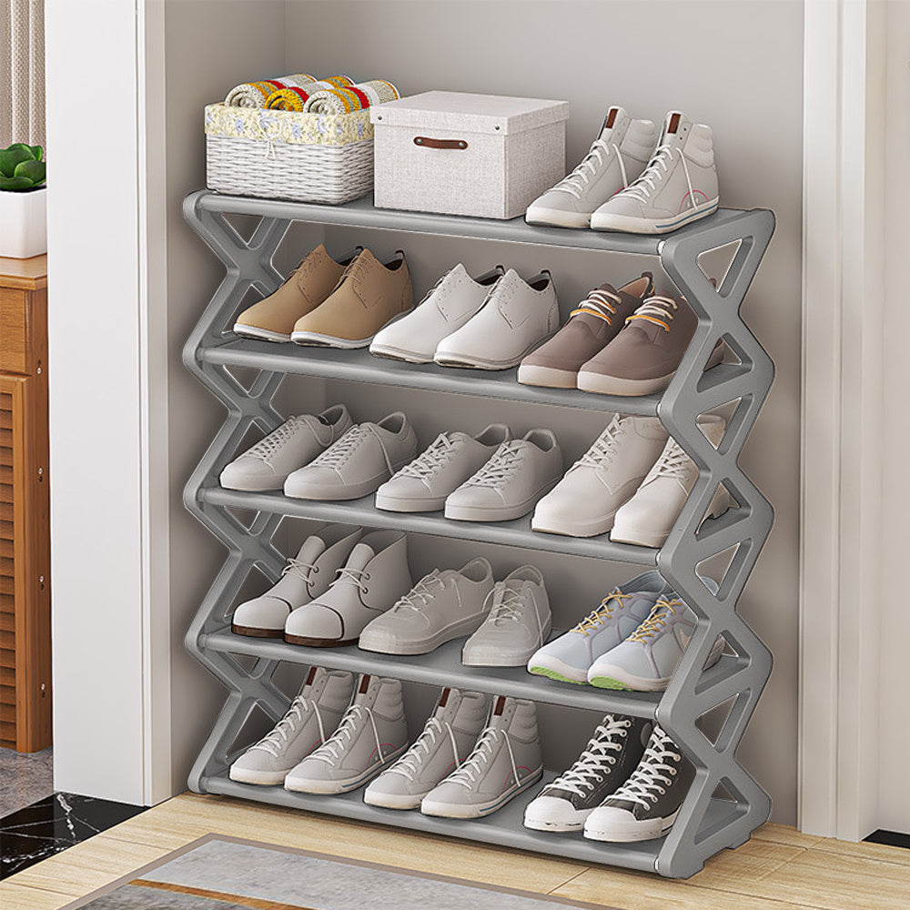 X-Shoe Stax: Sleek & Simple Shoe Storage Rack