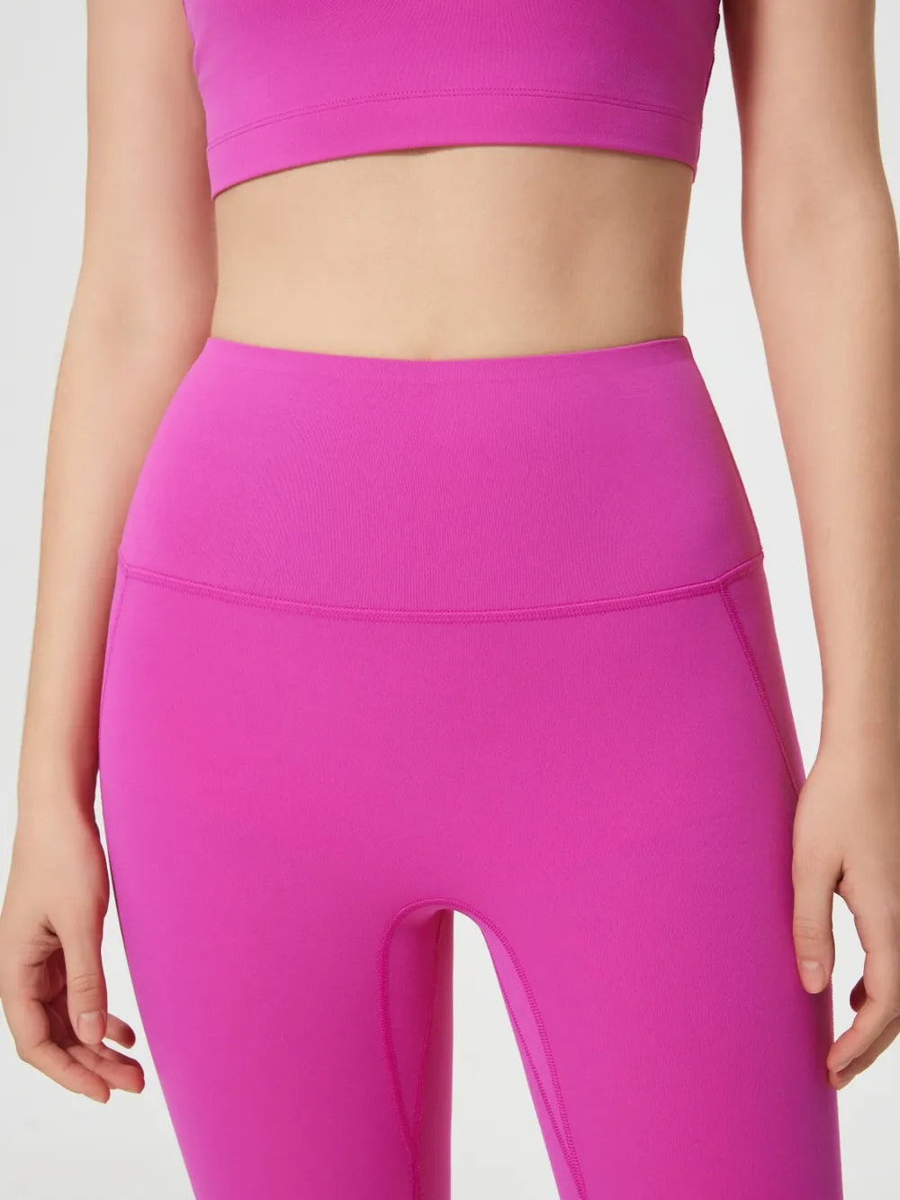 Millennia Wide Waistband Active Leggings - Premium Leggings from Trendsi - Just $40.95! Shop now at Handbags Specialist Headquarter