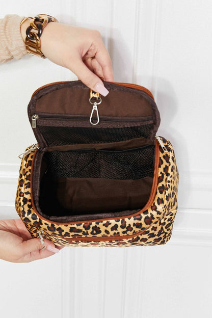 Printed Makeup Bag with Strap - Premium Handbags from Trendsi - Just $21.99! Shop now at Handbags Specialist Headquarter