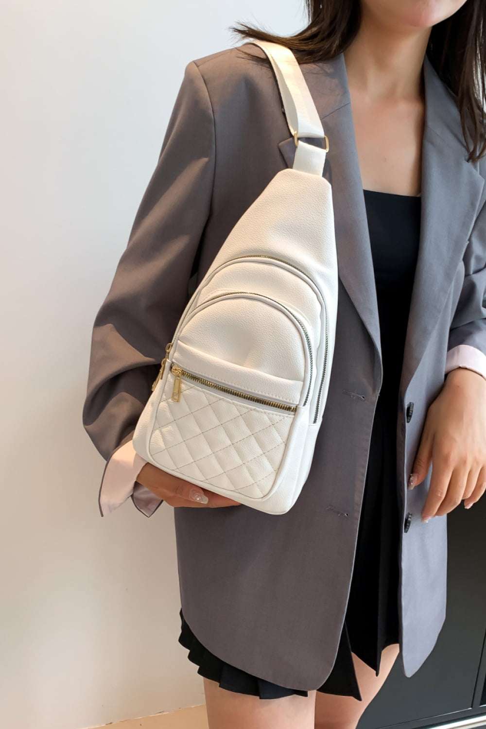 PU Leather Sling Bag - Premium Crossbody Bag from Trendsi - Just $25.99! Shop now at Handbags Specialist Headquarter