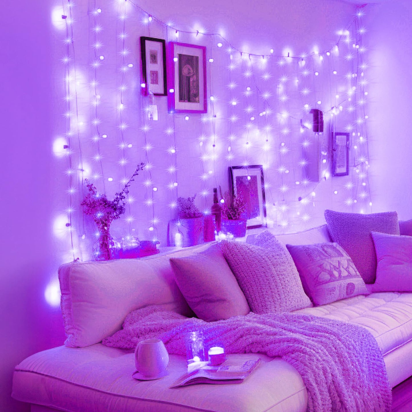 Minetom 300 LED Dimmable Fairy Curtain Lights - Handbags Specialist Headquarter