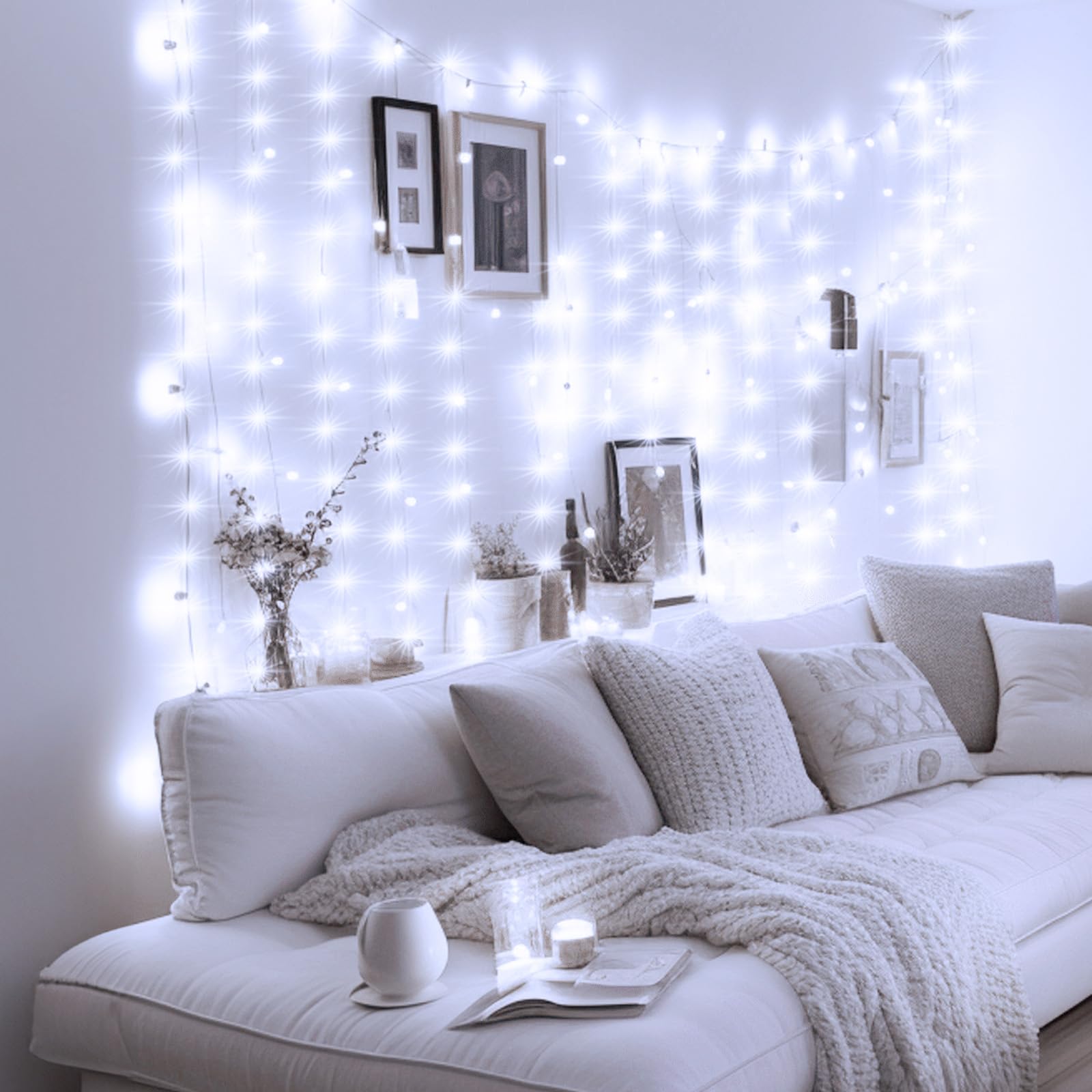 Minetom 300 LED Dimmable Fairy Curtain Lights - Handbags Specialist Headquarter