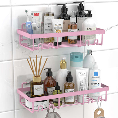 Moforoco Adhesive Shower Caddy Shelf Organizer - Handbags Specialist Headquarter