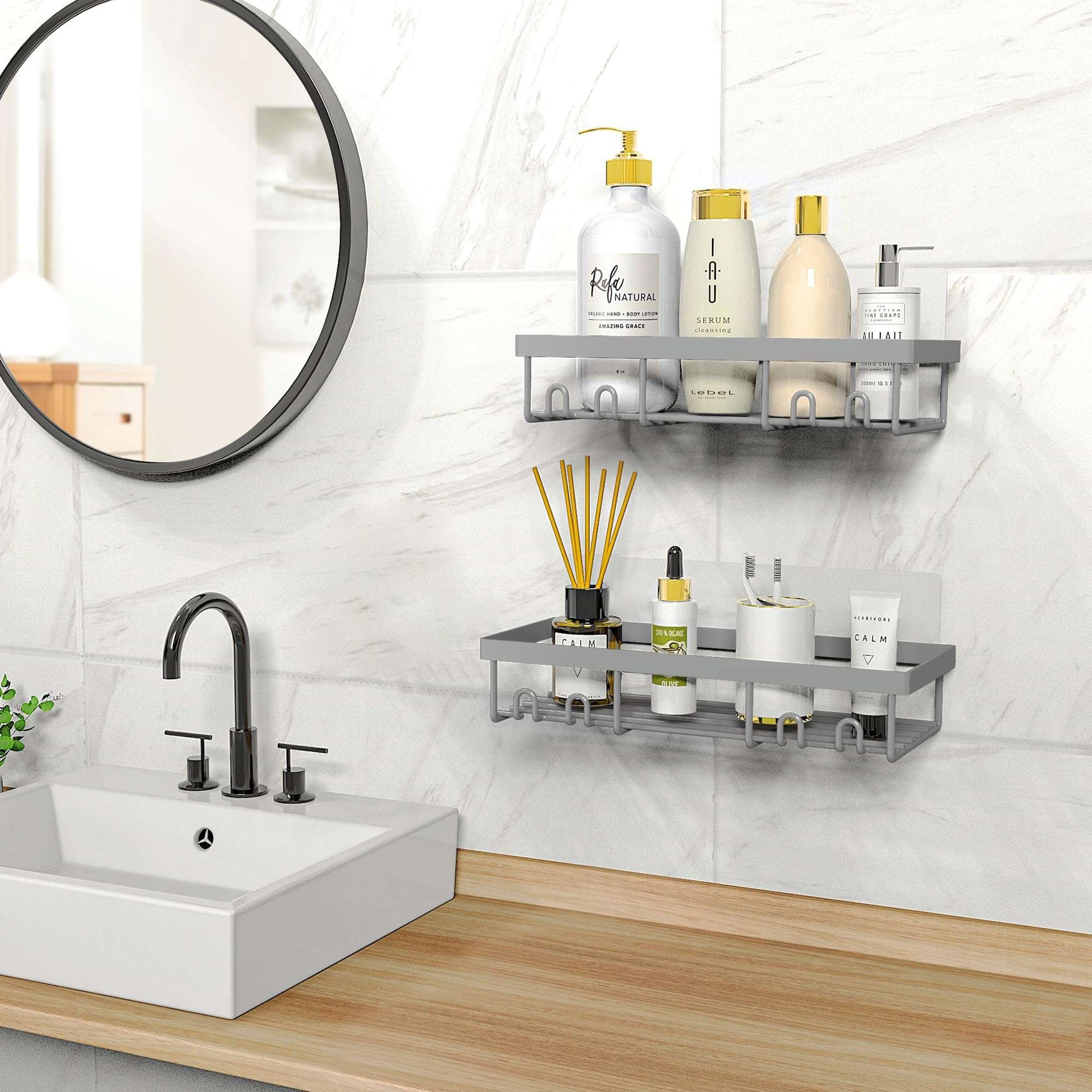 Moforoco Adhesive Shower Caddy Shelf Organizer - Handbags Specialist Headquarter