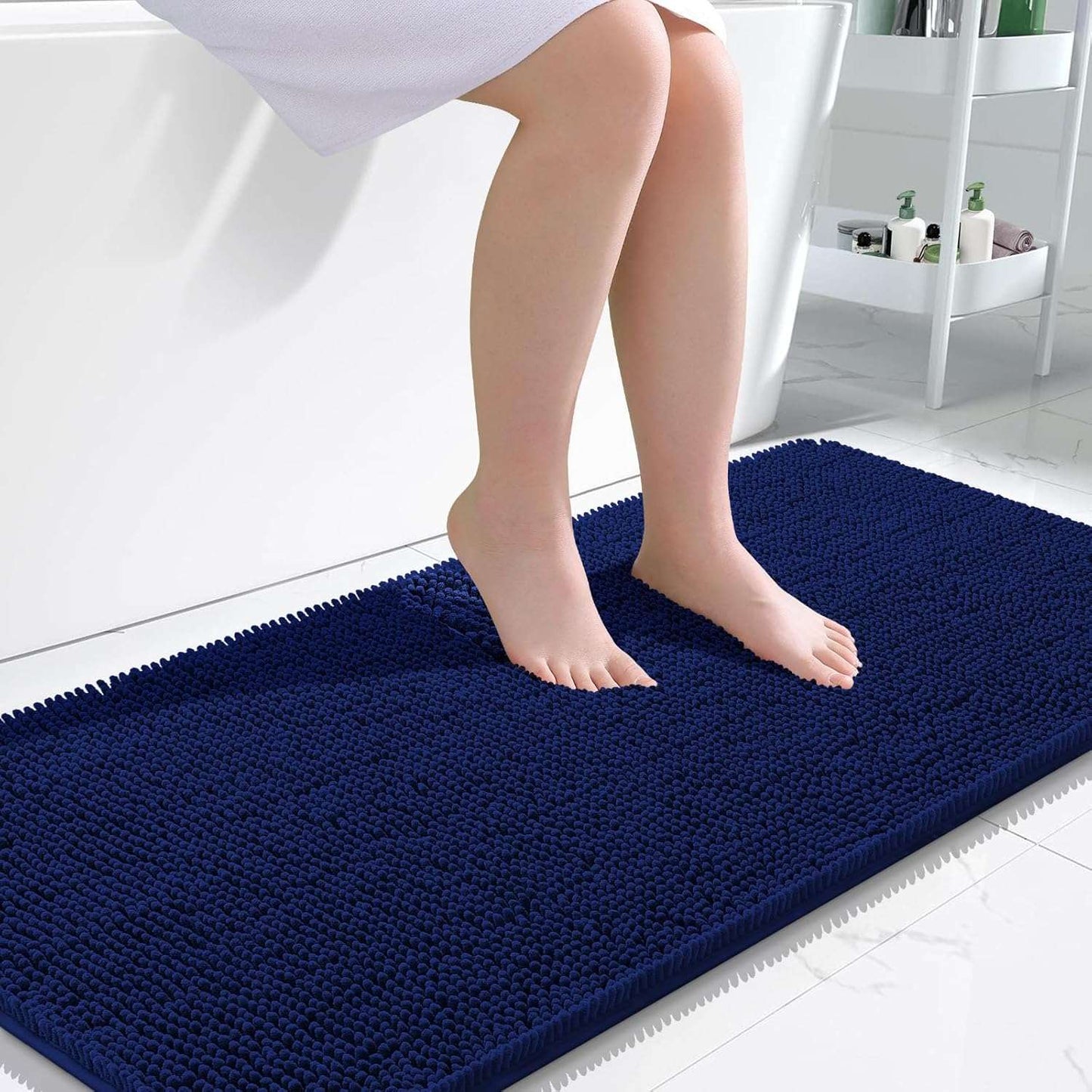 OLANLY Luxe Chenille Bath Mat - Quick Dry & Soft - Handbags Specialist Headquarter