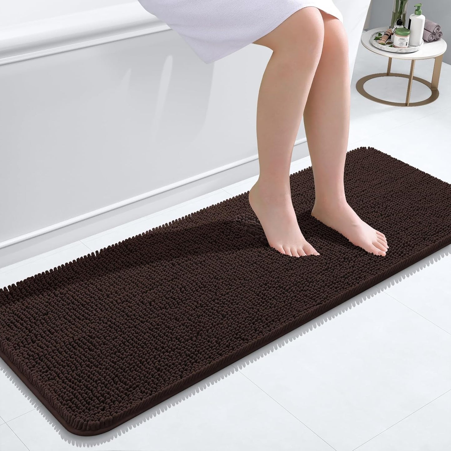 OLANLY Luxe Chenille Bath Mat - Quick Dry & Soft - Handbags Specialist Headquarter