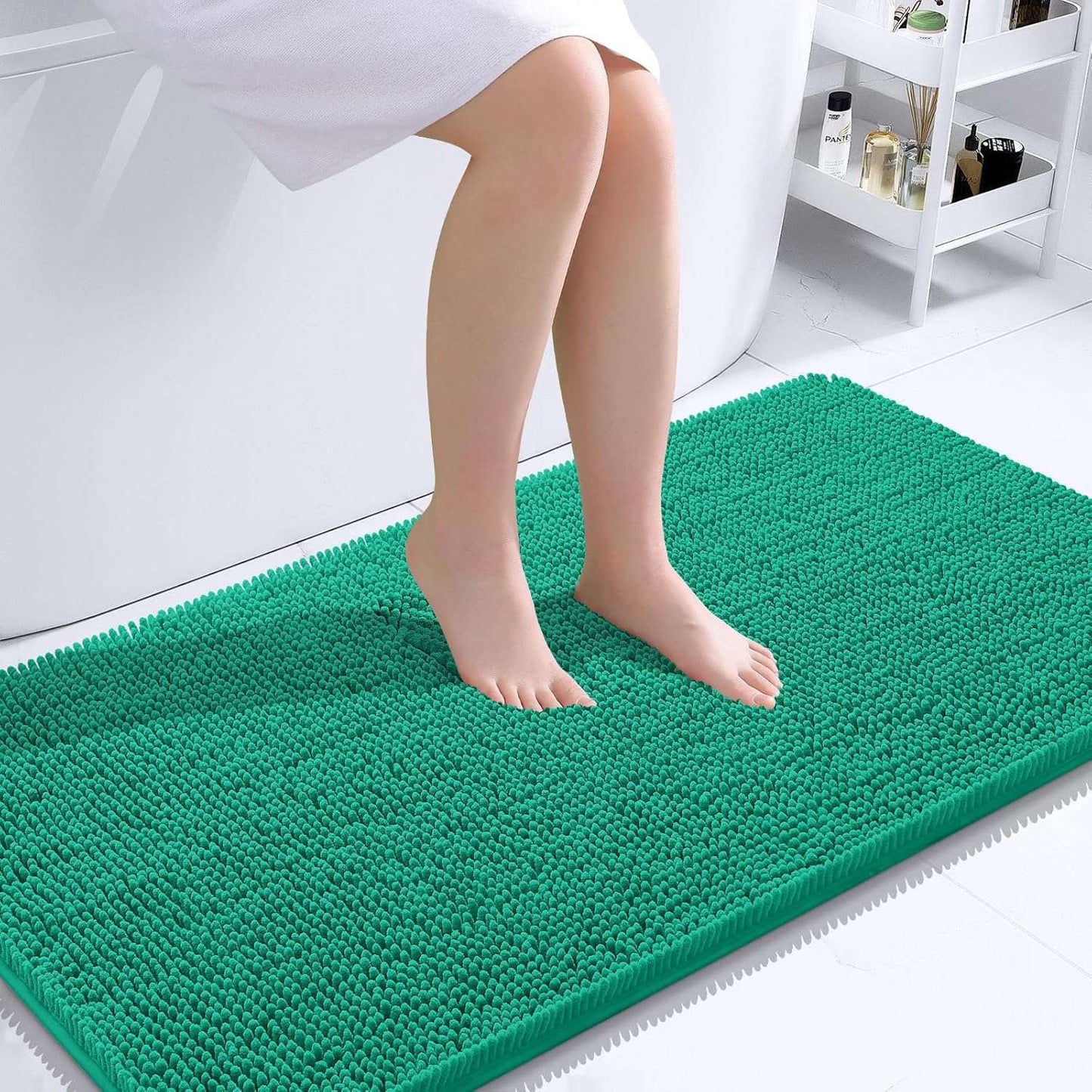 OLANLY Luxe Chenille Bath Mat - Quick Dry & Soft - Handbags Specialist Headquarter