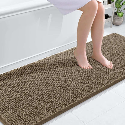 OLANLY Luxe Chenille Bath Mat - Quick Dry & Soft - Handbags Specialist Headquarter