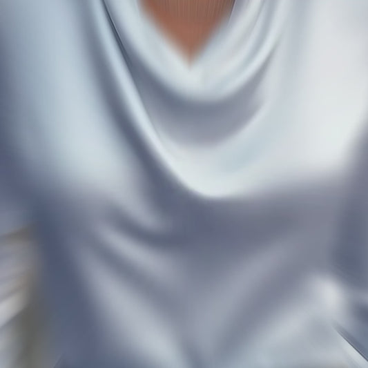 Satin Elegance: Women's Swing Collar Blouse