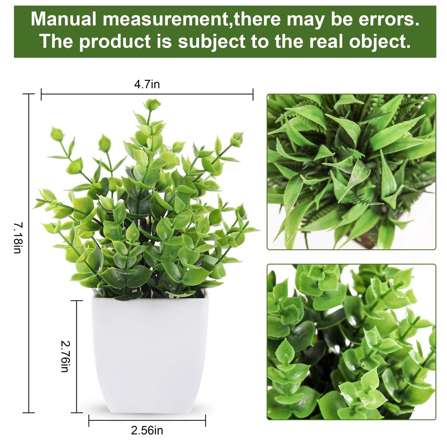 Rose Mini Potted Faux Plants - 2 Pack Decor - Handbags Specialist Headquarter