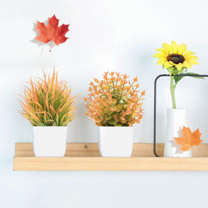 Rose Mini Potted Faux Plants - 2 Pack Decor - Handbags Specialist Headquarter