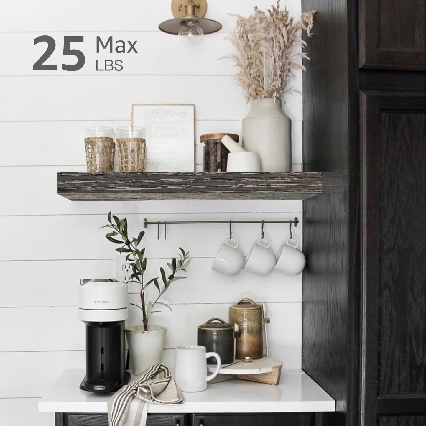 Rustic Farmhouse Shelves (008 - 40BN) - Handbags Specialist Headquarter