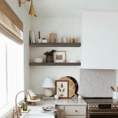 Rustic Farmhouse Shelves (008 - 40BN) - Handbags Specialist Headquarter