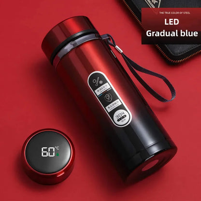 500ml–1L Stainless Steel Thermos Bottle – LED Temperature Display Vacuum Flask